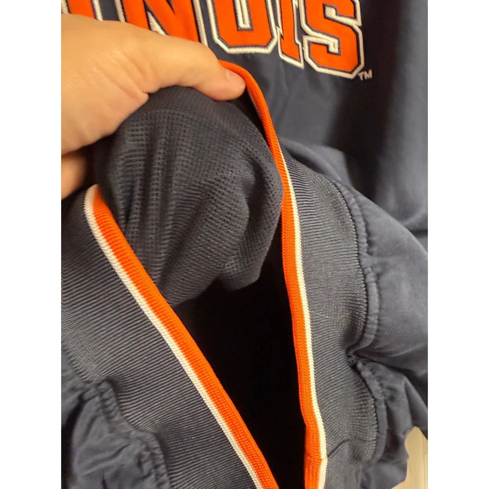 Colosseum Athletics Illinois Fighting Illini Navy V-Neck pullover Mens 2XL